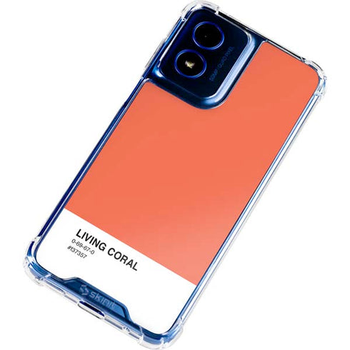 Living Coral Moto G 5G (2024) Clear Case